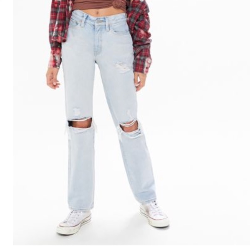 Urban Outfitters Ripped Light Wash Jeans